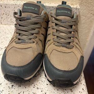 BearPaw Tan and Gray Athletic Shoes